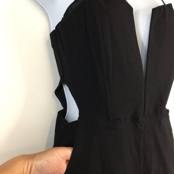 Nasty Gal Cutout Black Bustier Jumpsuit Size M - Picture 8 of 15